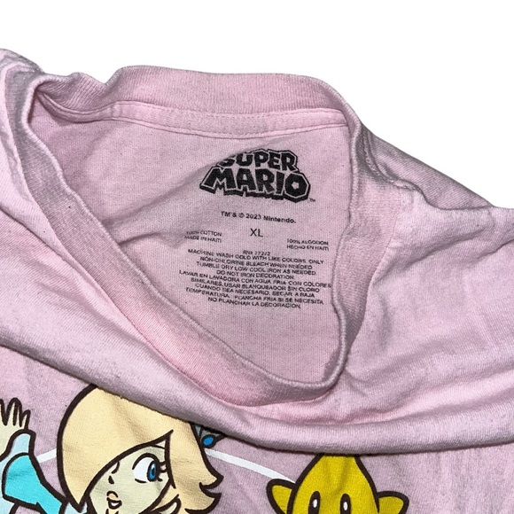 Super Mario brothers bros Princess t-shirt pink men’s xl - Picture 2 of 4
